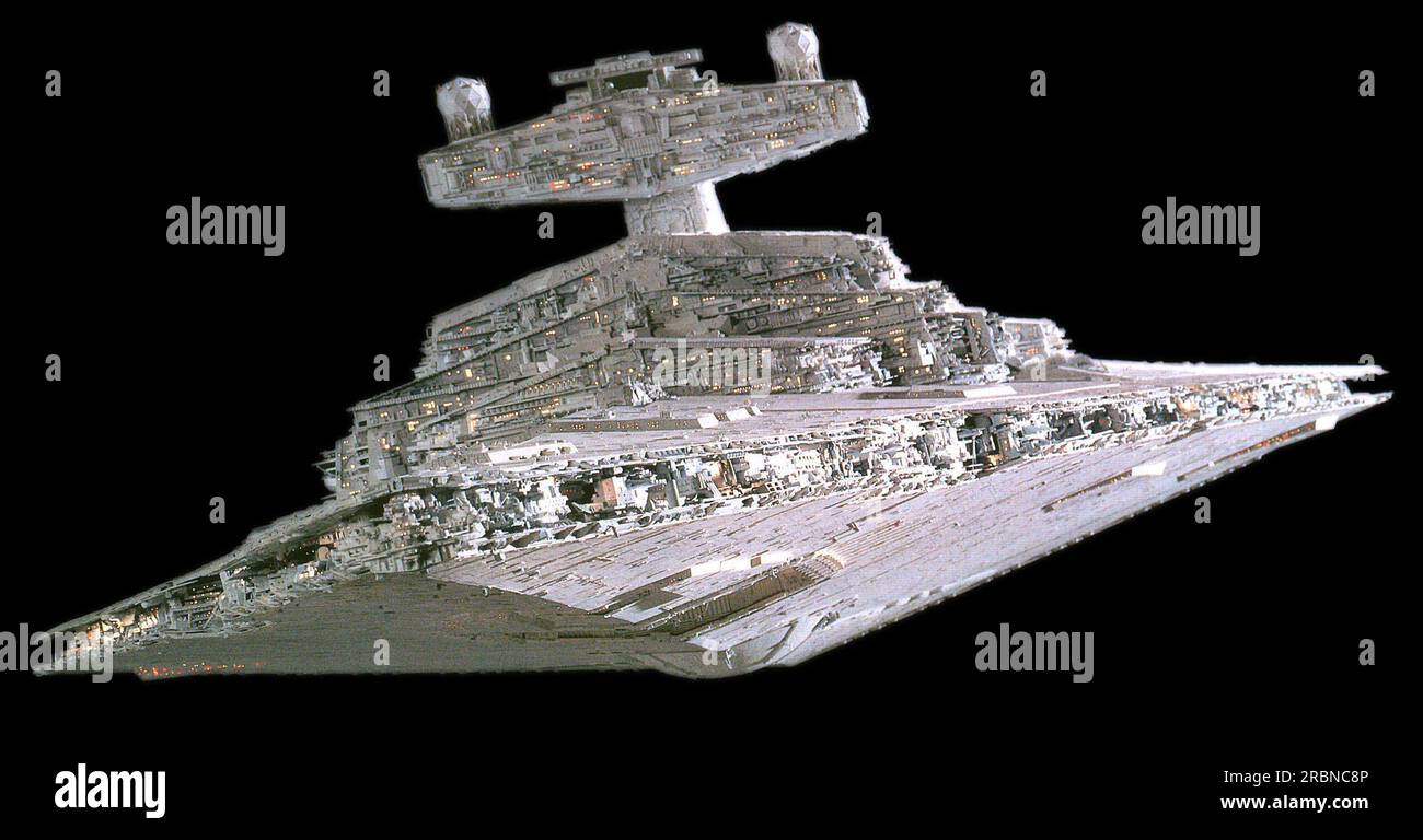 Star Wars Ein neuer Hope Imperial Star Destroyer Stockfoto