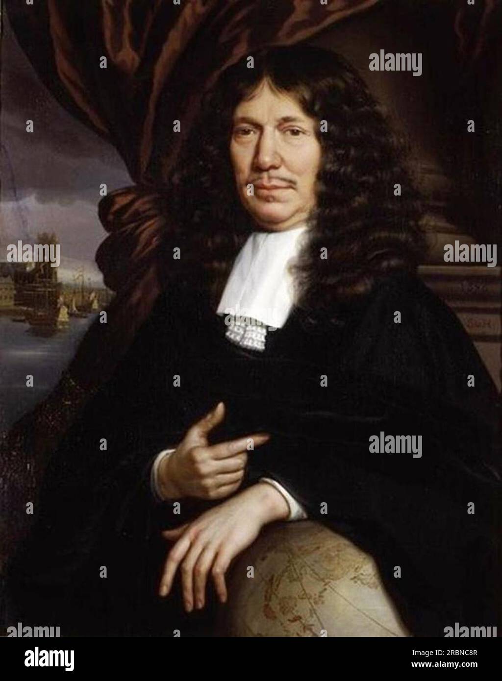 Porträt von Mattheus Van Den Broucke von Samuel Dirksz van Hoogstraten Stockfoto