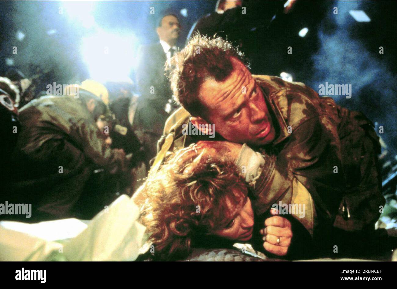 Stirb Hart Bonnie Bedelia & Bruce Willis Stockfoto