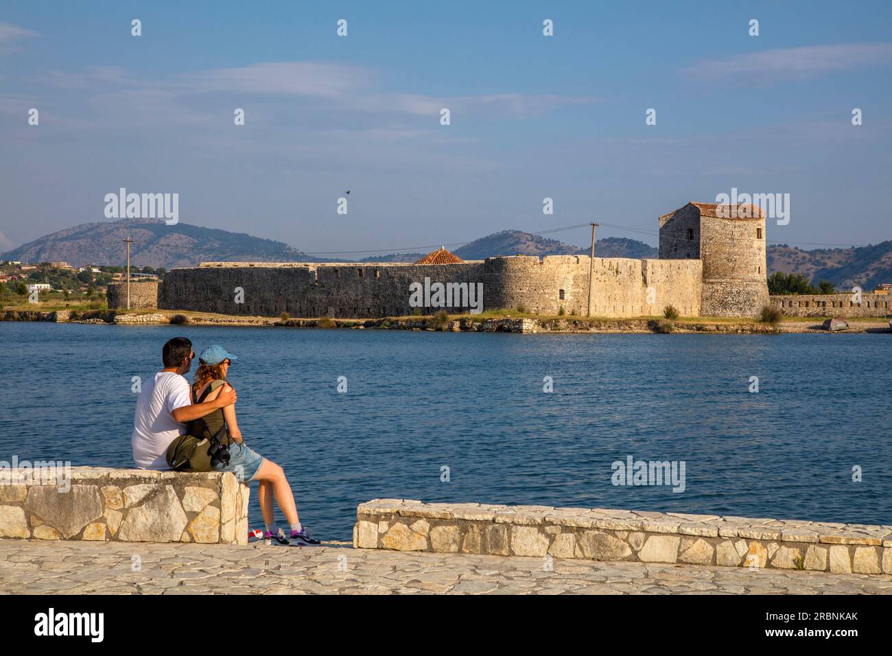 Butrinto, die dreieckige Festung, Albanien, Südküste, Stockfoto