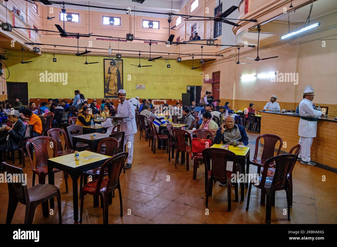 Indien, Westbengalen, Kalkutta, das berühmte indische Kaffeehaus Stockfoto