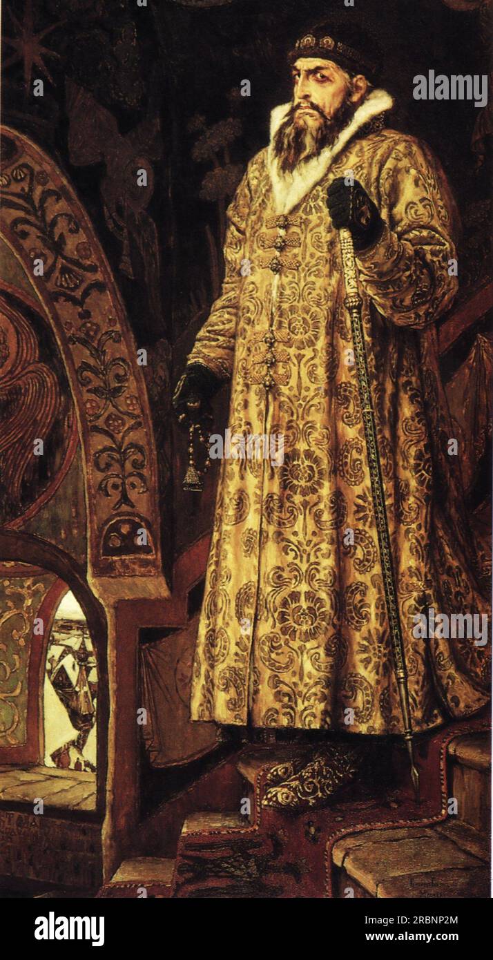Zar Iwan IV. Der schreckliche 1897.; Russische Föderation von Viktor Vasnetsov Stockfoto