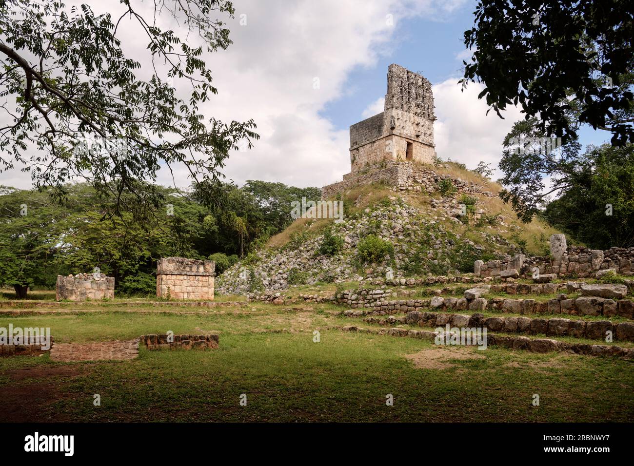 Mirador-Tempel in Labná, Ruine der Maya auf der Ruta Puuc, Mexiko, Nordamerika, Lateinamerika Stockfoto