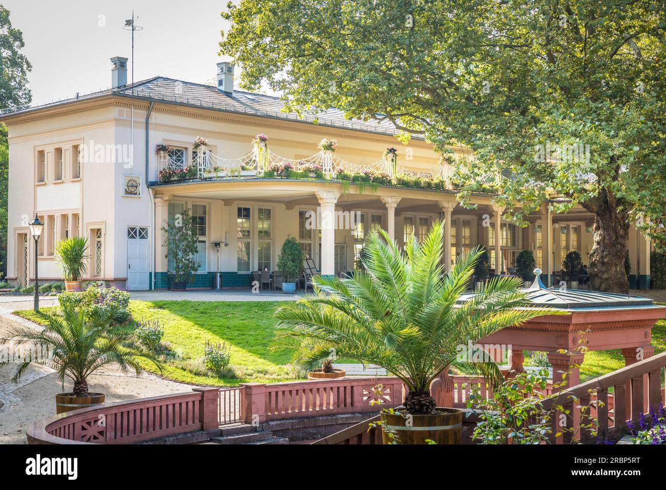 Café Restaurant Orangerie im Kurpark im historischen Foyer im Kurpark Bad Homburg vor der Höhe, Taunus, Hessen, Deutschland Stockfoto
