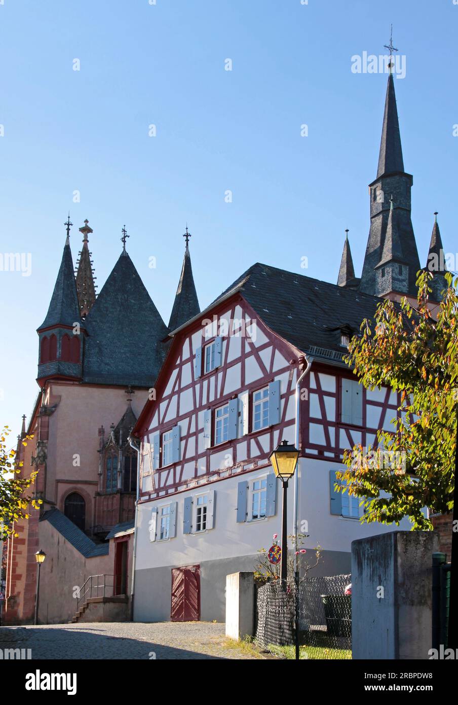 Altstadt von Kiedrich, Rheingau, Hessen, Deutschland Stockfoto