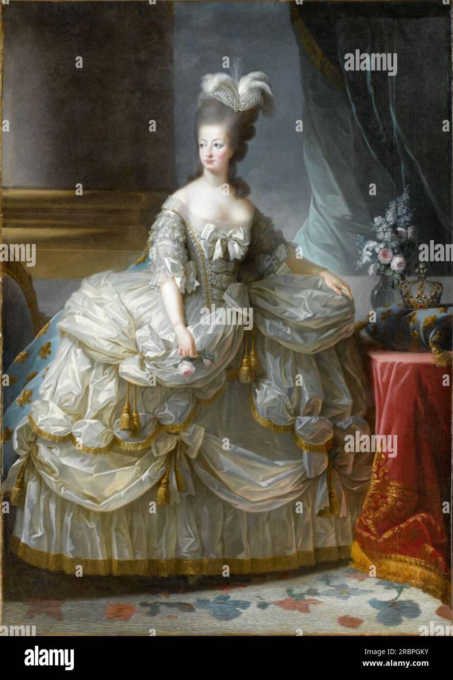 Marie Antoinette, Königin von Frankreich 1788 von Louise Elisabeth Vigee Le Brun Stockfoto