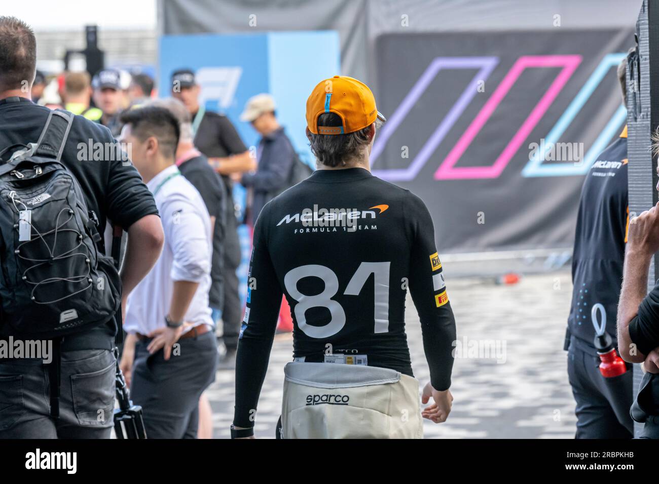 Silverstone, Vereinigtes Königreich, Juli 09, Oscar Piastri aus Australien tritt um McLaren F1 an. Wettkampftag, Runde 11 der Formel-1-Meisterschaft 2023. Kredit: Michael Potts/Alamy Live News Stockfoto