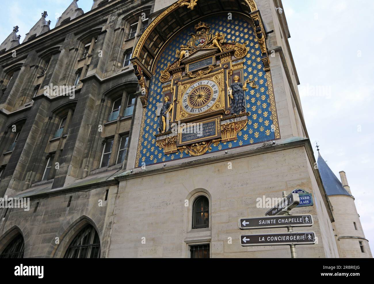 Der Uhrenturm - La Conciergerie, Paris, Frankreich Stockfoto