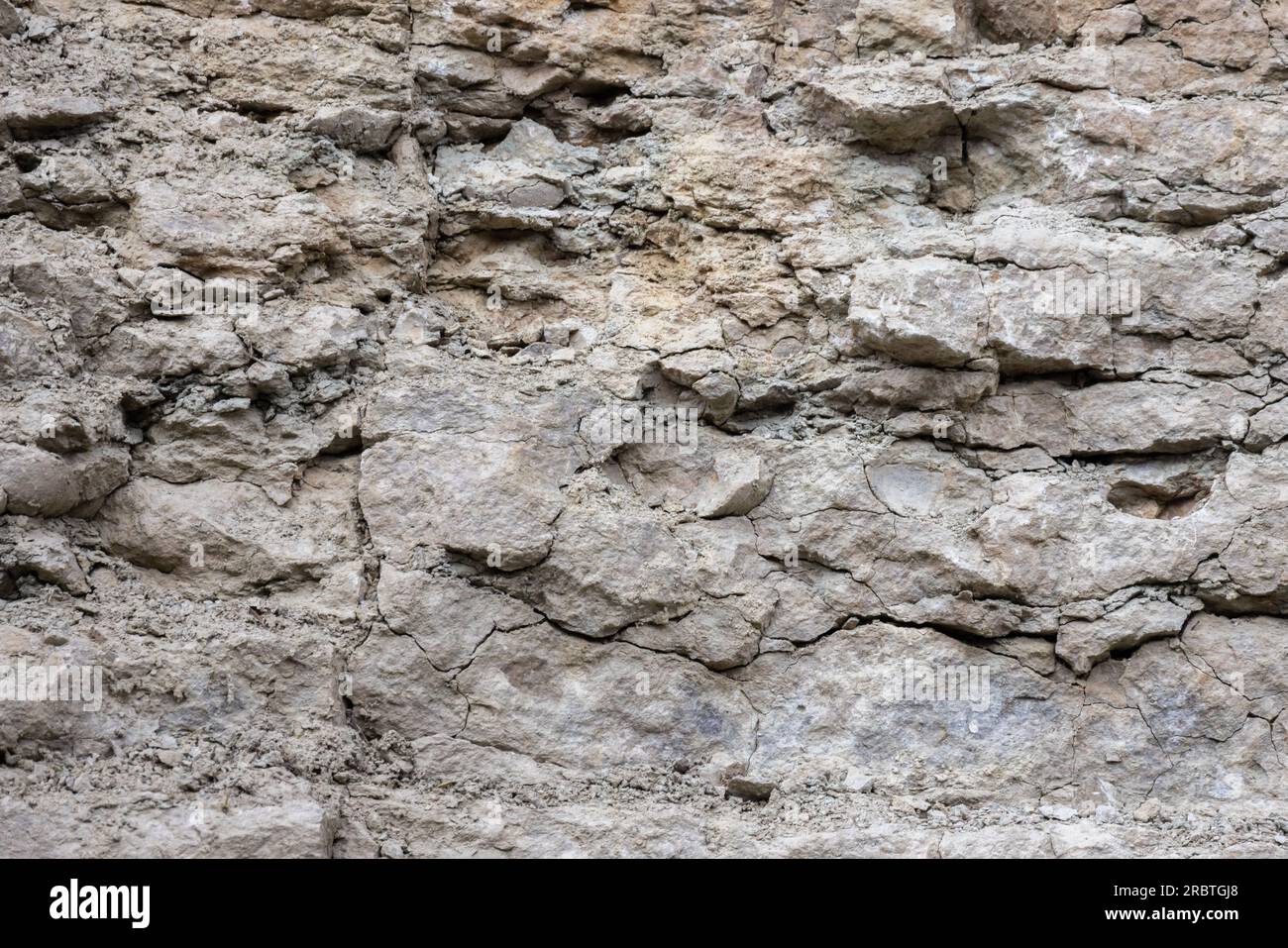 Raue Felswand, Fotostruktur aus Naturstein Stockfoto