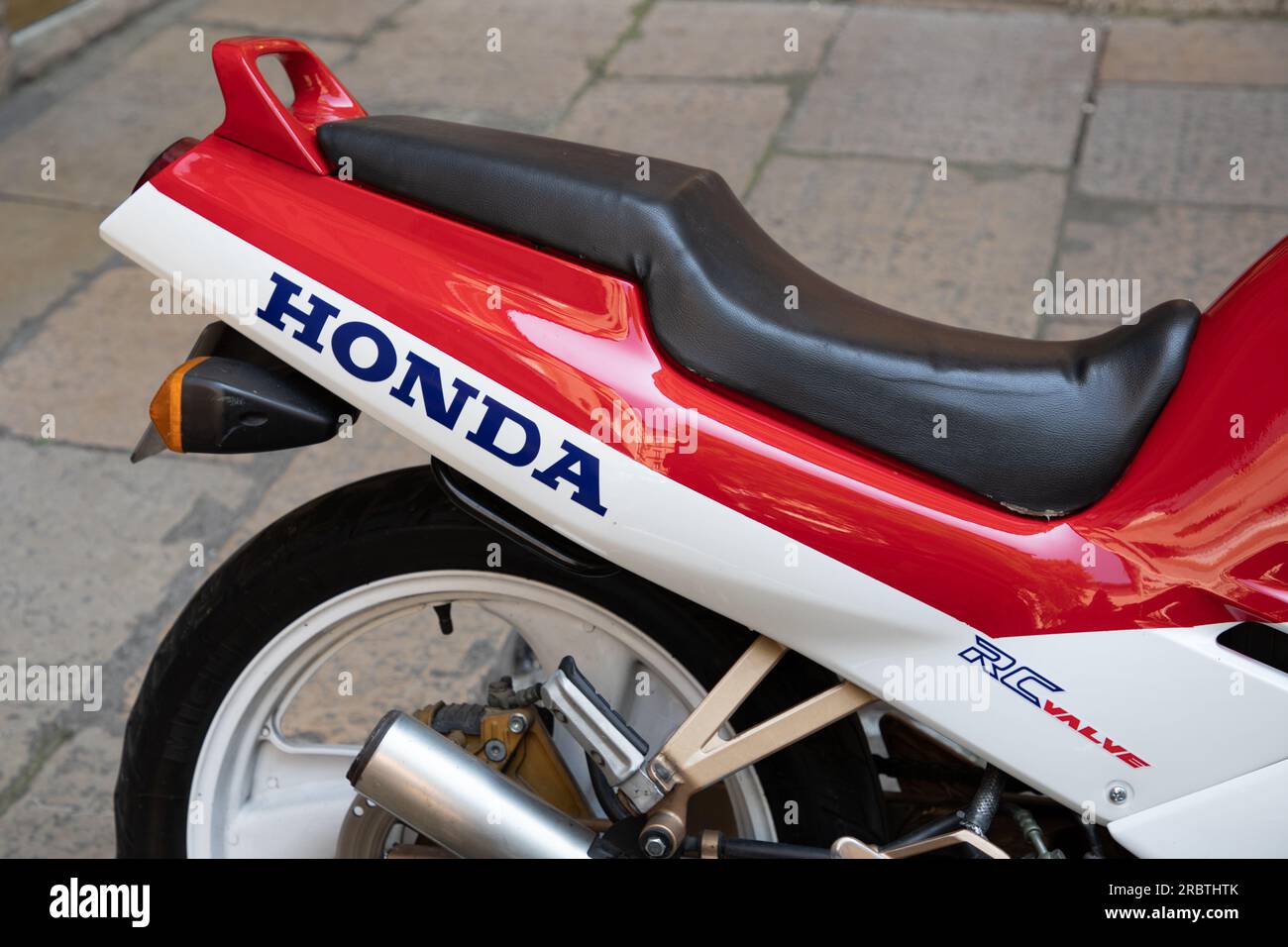 Bordeaux , Frankreich - 07 01 2023 : Honda Super Sport nsr-Logo und Textzeichen auf Motorrad-Vintage Stockfoto