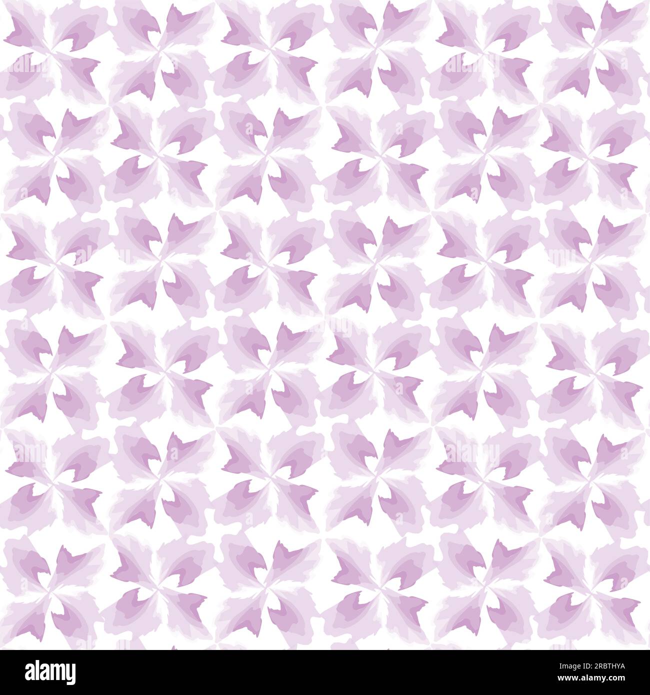 Abstraktes nahtloses Muster. Ein arabisches Zierstück mit geometrischen Formen. Stilvoller Vektorhintergrund mit Blumenverzierung und geschwungenen Aquarelllinien Stock Vektor