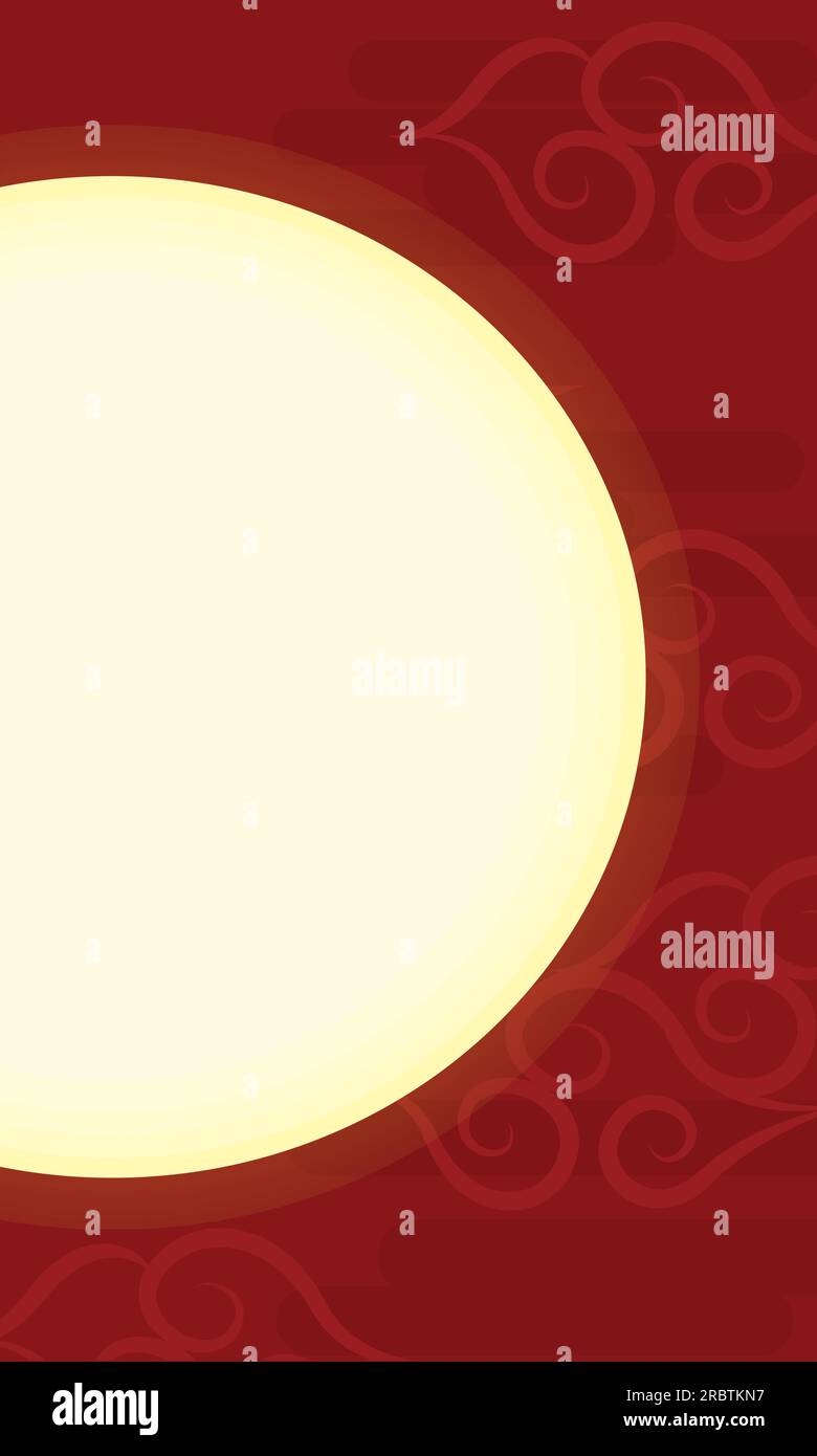 Farbiger leerer asiatischer Vorlagenrahmenvektor Stock Vektor