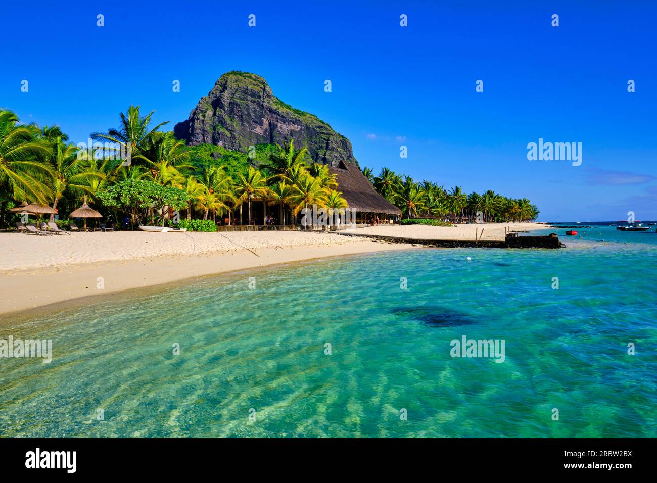 Mauritius, Black River District, Morne Brabant Halbinsel, UNESCO-Weltkulturerbe Stockfoto