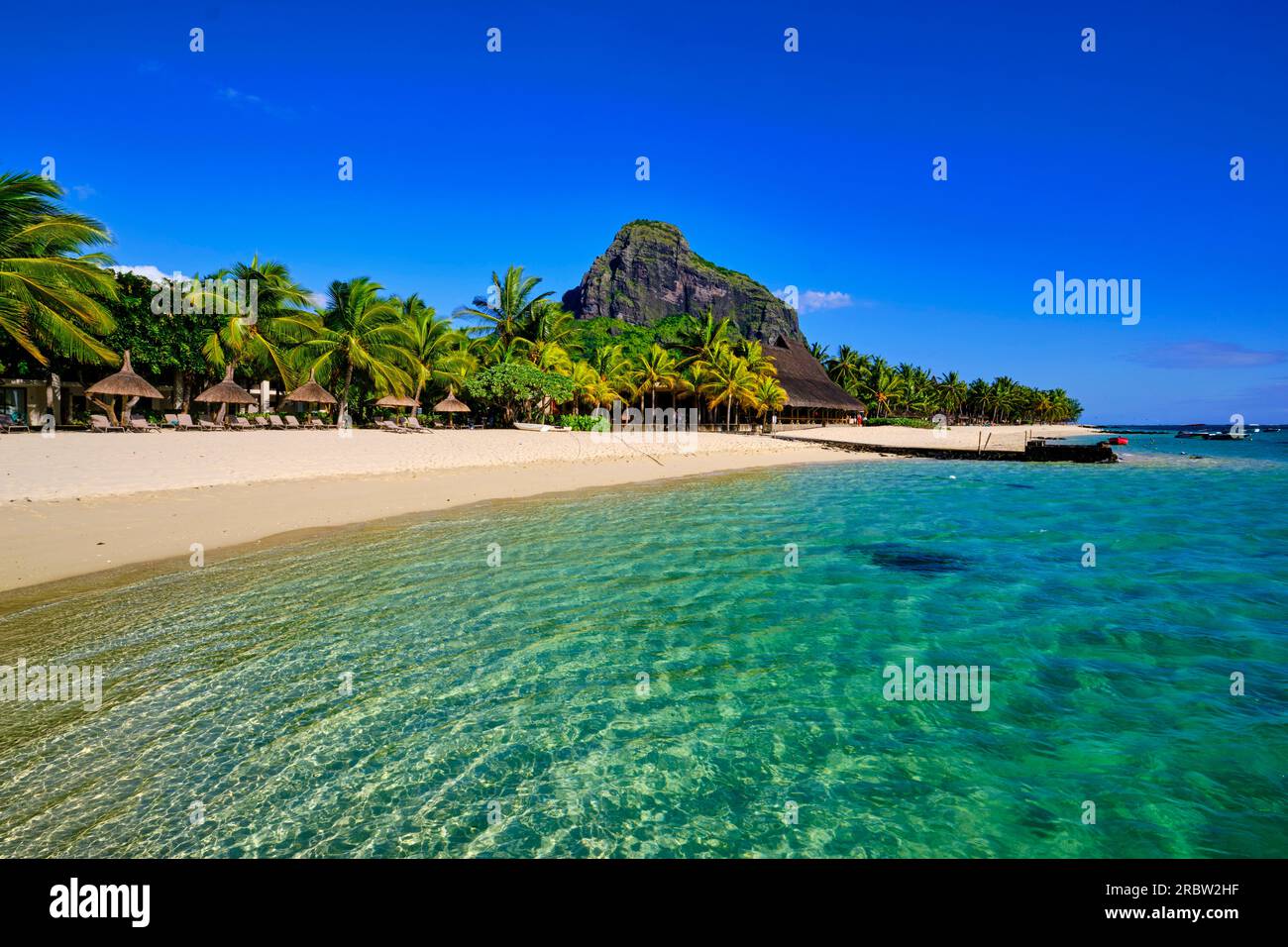 Mauritius, Black River District, Morne Brabant Halbinsel, UNESCO-Weltkulturerbe Stockfoto