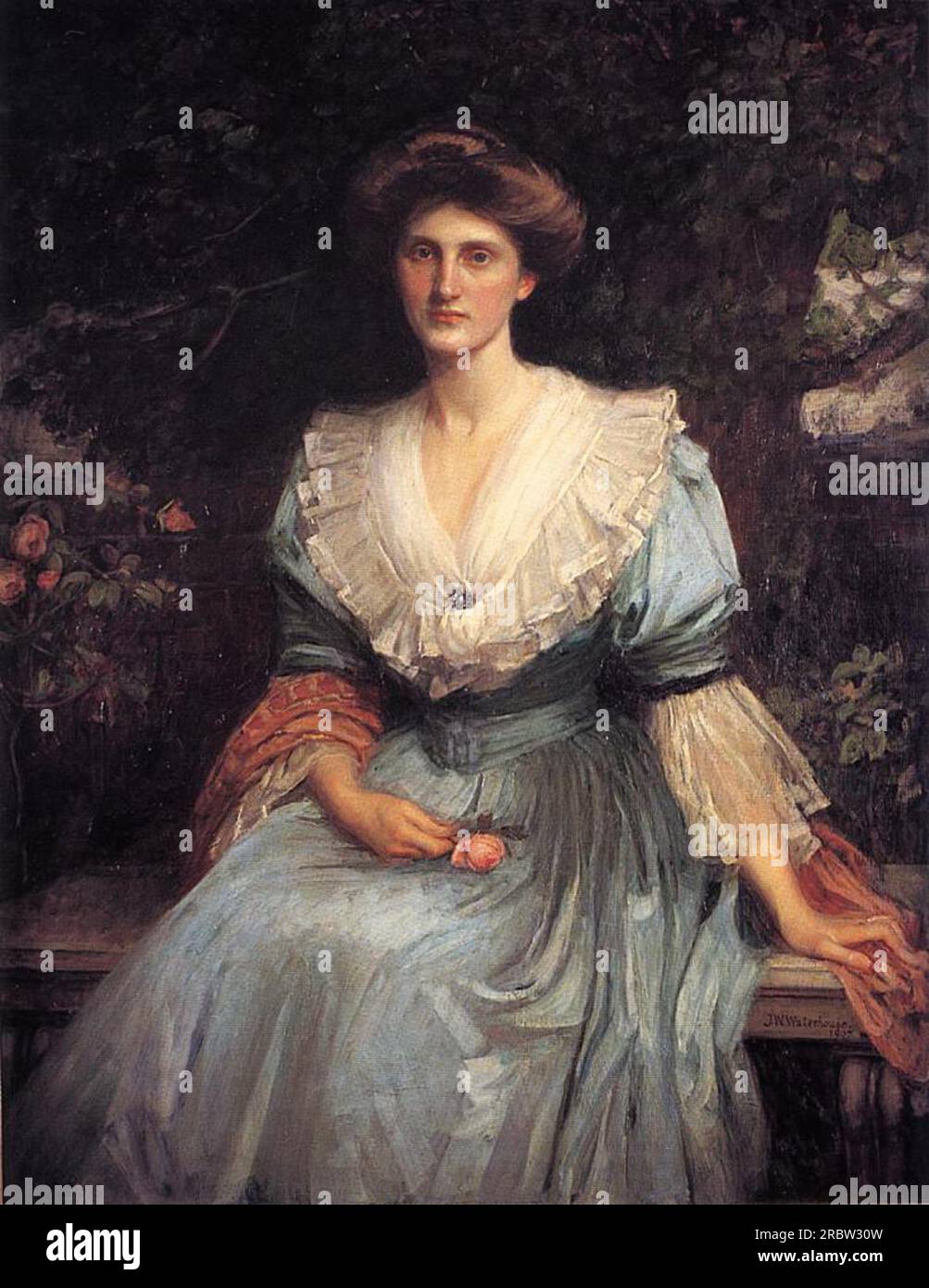 Lady Violet Henderson 1907 von John William Waterhouse Stockfoto