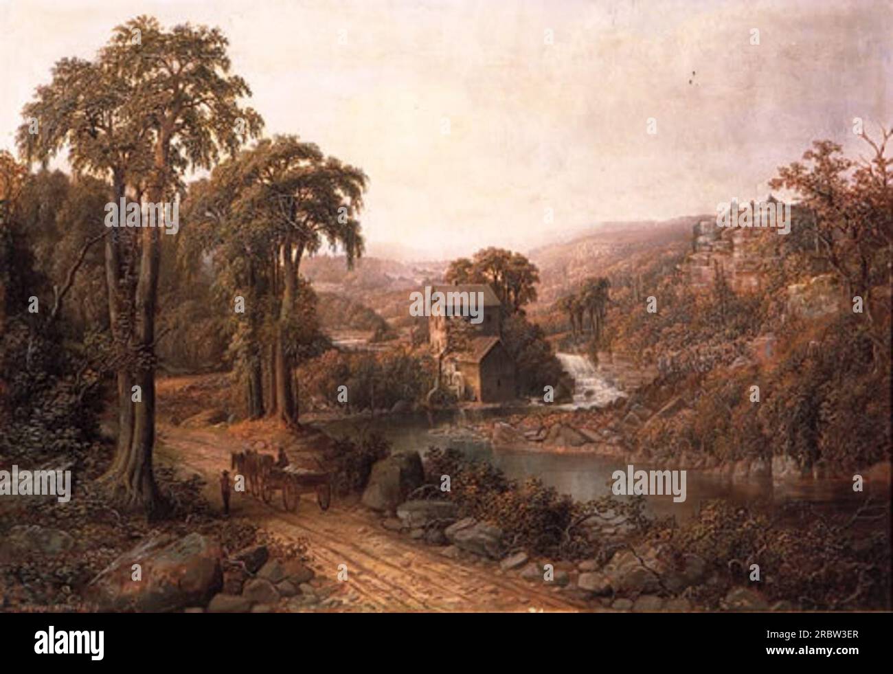 Old Mill und Stream 1879 von Homer Watson Stockfoto