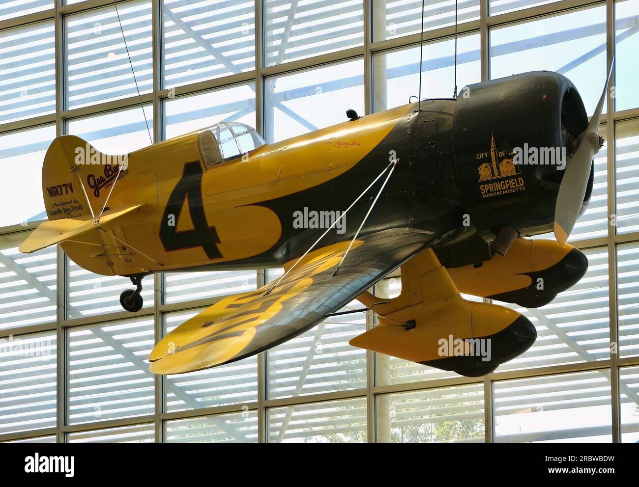 Granville Brothers Gee Bee Z „City of Springfield“ Reproduction The Museum of Flight Seattle Washington State USA Stockfoto