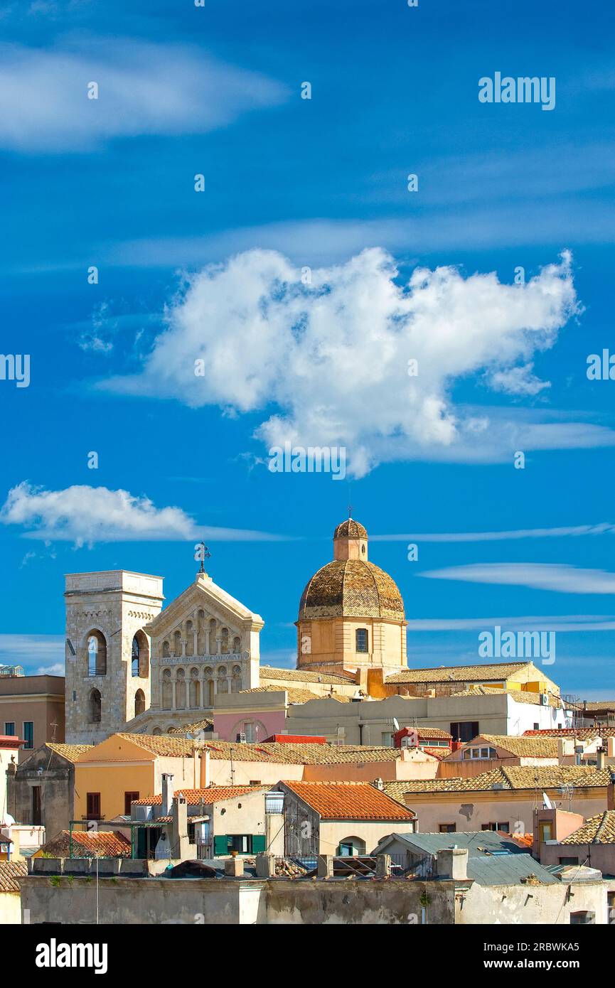 Kathedrale, Castello, Cagliari, Sardinien, Italien, Europa Stockfoto