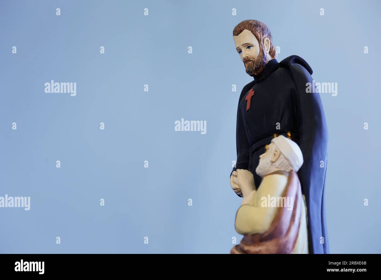 katholisches religiöses Bild von Saint Camillus de Lellis - Sao Camilo de Lellis Stockfoto