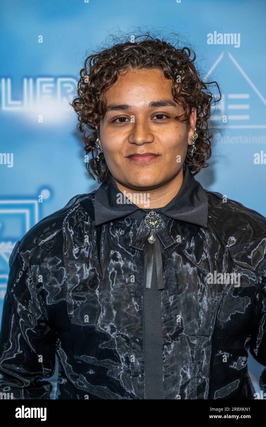 Los Angeles, USA. 10. Juli 2023. Schauspieler Israel Torres nimmt an der Eröffnungsnacht des Micheaux Film Festival 2023 im Culver Theater, Los Angeles, CA Teil 10. Juli 2023 Kredit: Eugene Powers/Alamy Live News Stockfoto