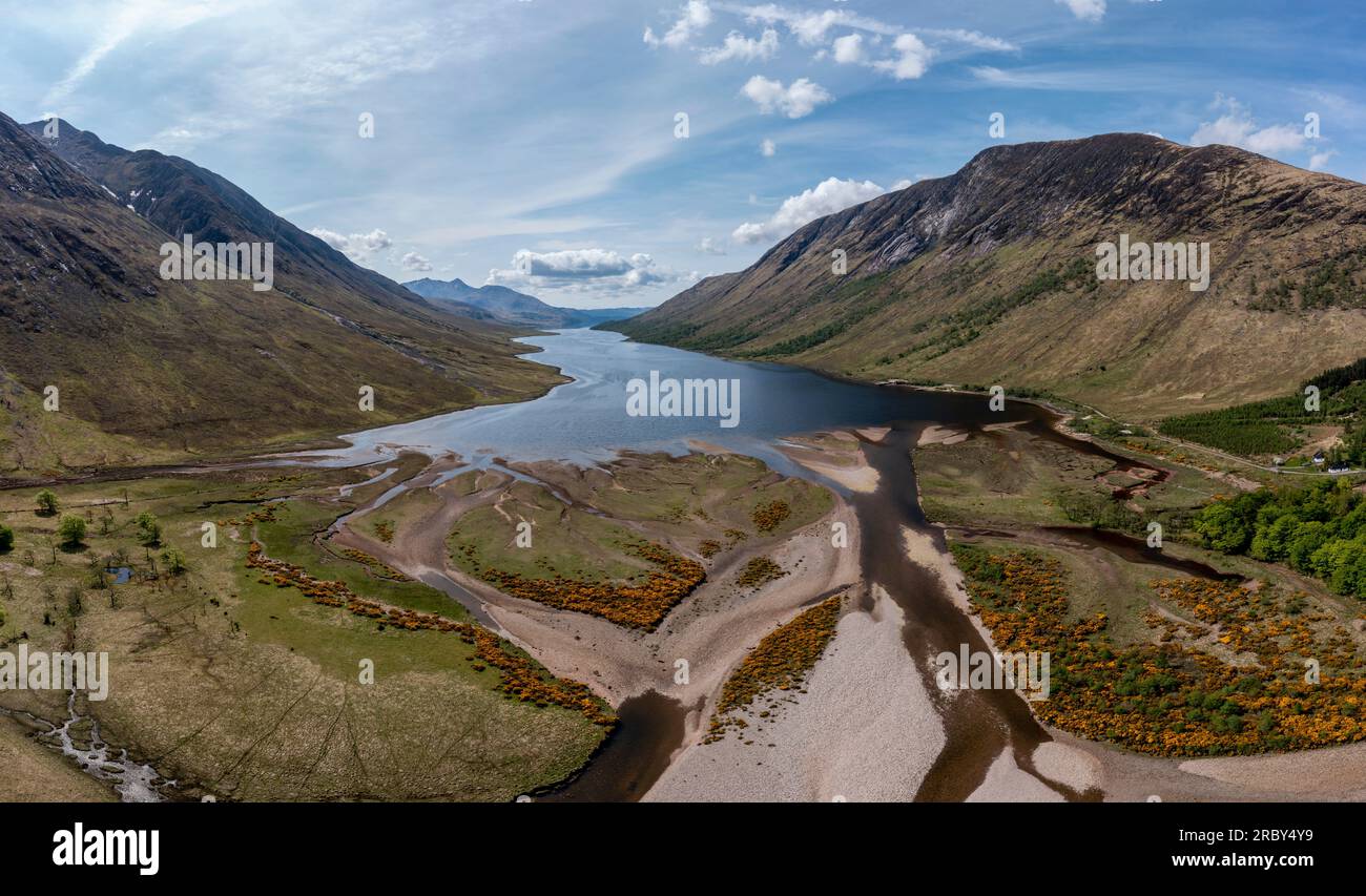 loch Leven vom östlichen Ende mit blick auf kinlochleven Stockfoto