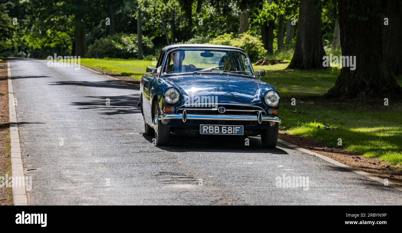 Oldtimer Sunbeam Alpine in Wheels of Yesteryear Outing, Lennoxlove Estate, East Lothian, Schottland, Großbritannien Stockfoto