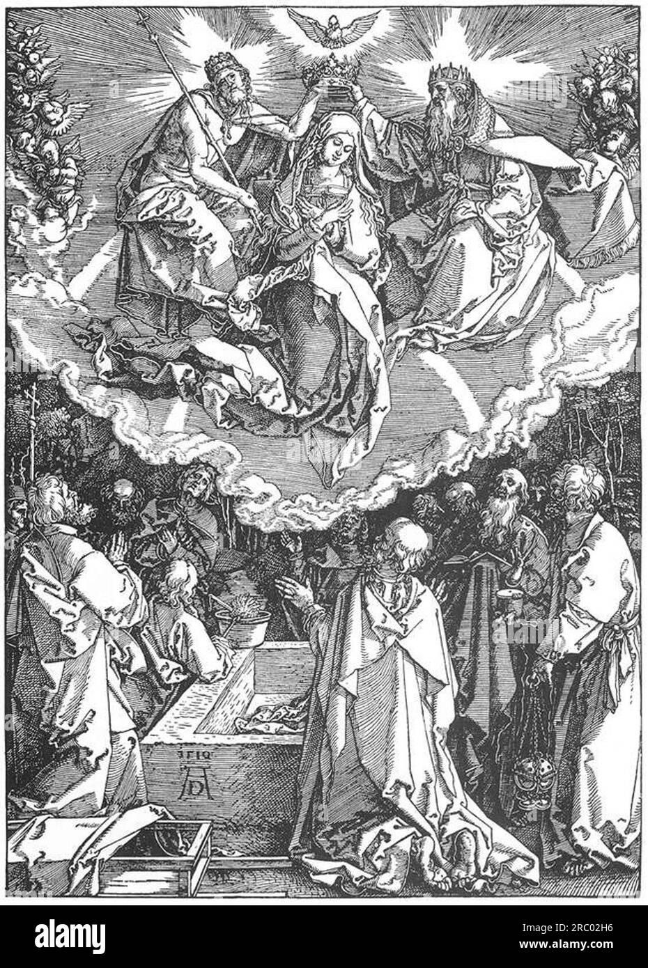 Die Krönung der Jungfrau 1510 von Albrecht Durer Stockfoto