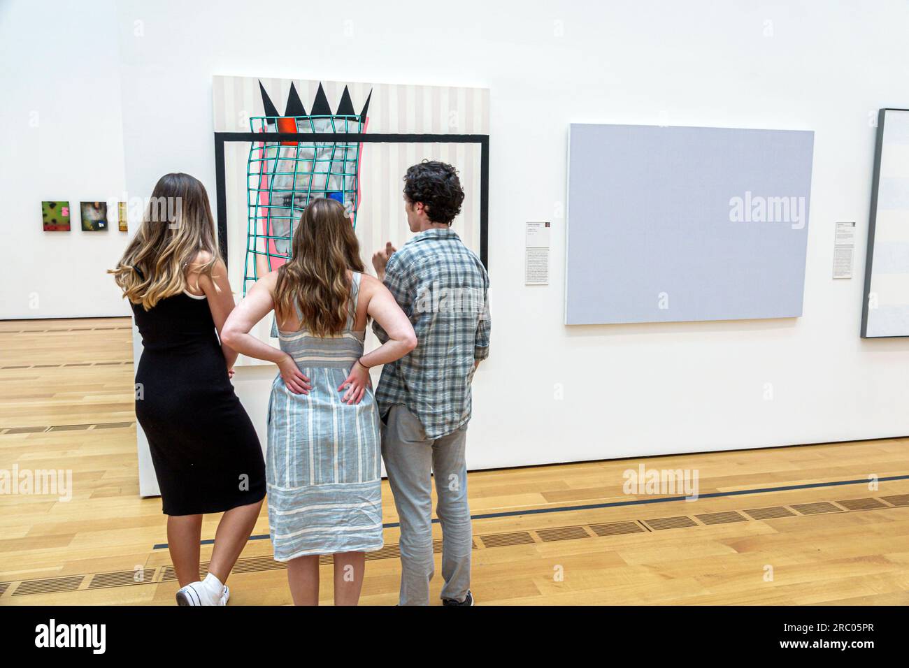 Atlanta Georgia, Woodruff Arts Center Center, High Museum of Arts, Ausstellung, Ausstellungssammlung, Kunstwerke, Galerie, Malerei, Inneneinrichtung, Teenager Stockfoto