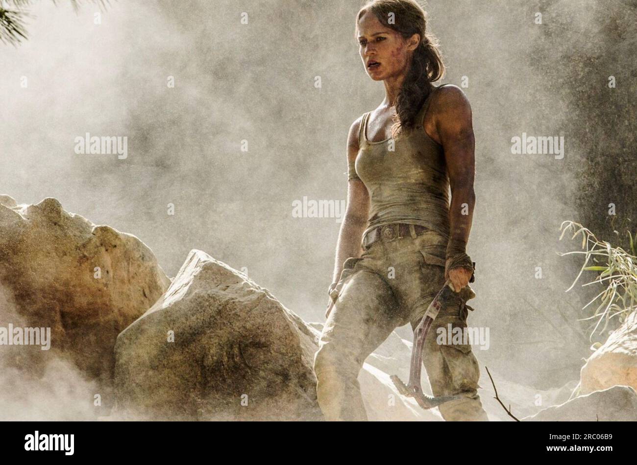LARA CROFT: TOMB RAIDER 2001 Paramount Pictures Film mit Angelina Jolie Stockfoto