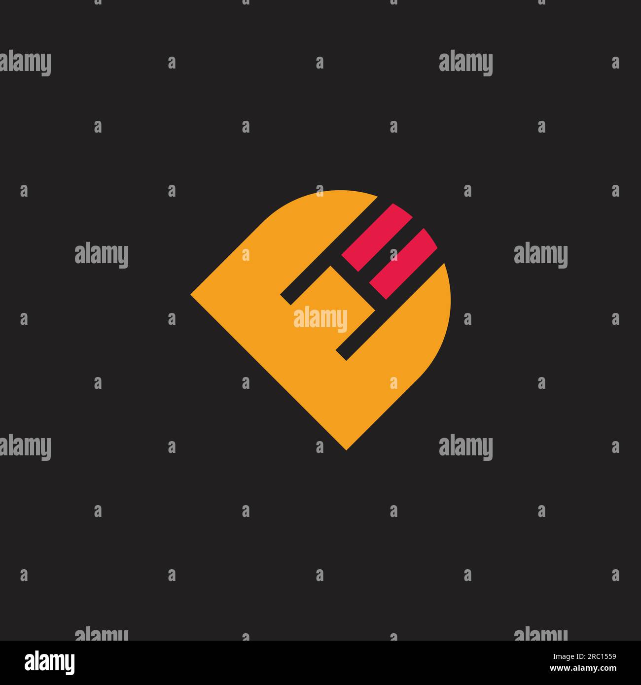 Wir streifen schnell einen einfachen Logo-Vektor Stock Vektor