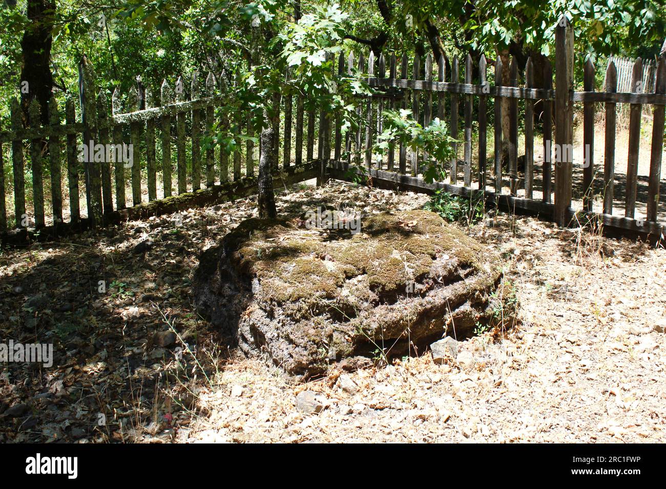 Jack and Charmian London Grave Site, Jack London State Historic Park, Glen Ellen, Kalifornien Stockfoto