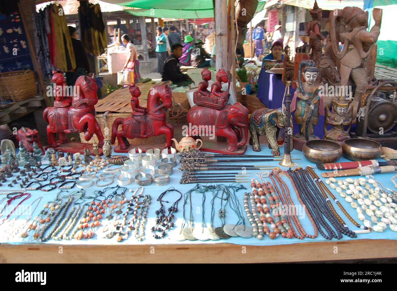 Nan-Pan-Markt Myanmar Stockfoto