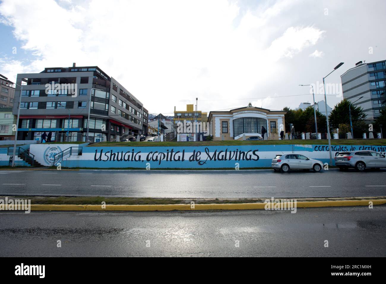 Ushuaia Argentina, die Stadt am Ende der Welt Stockfoto