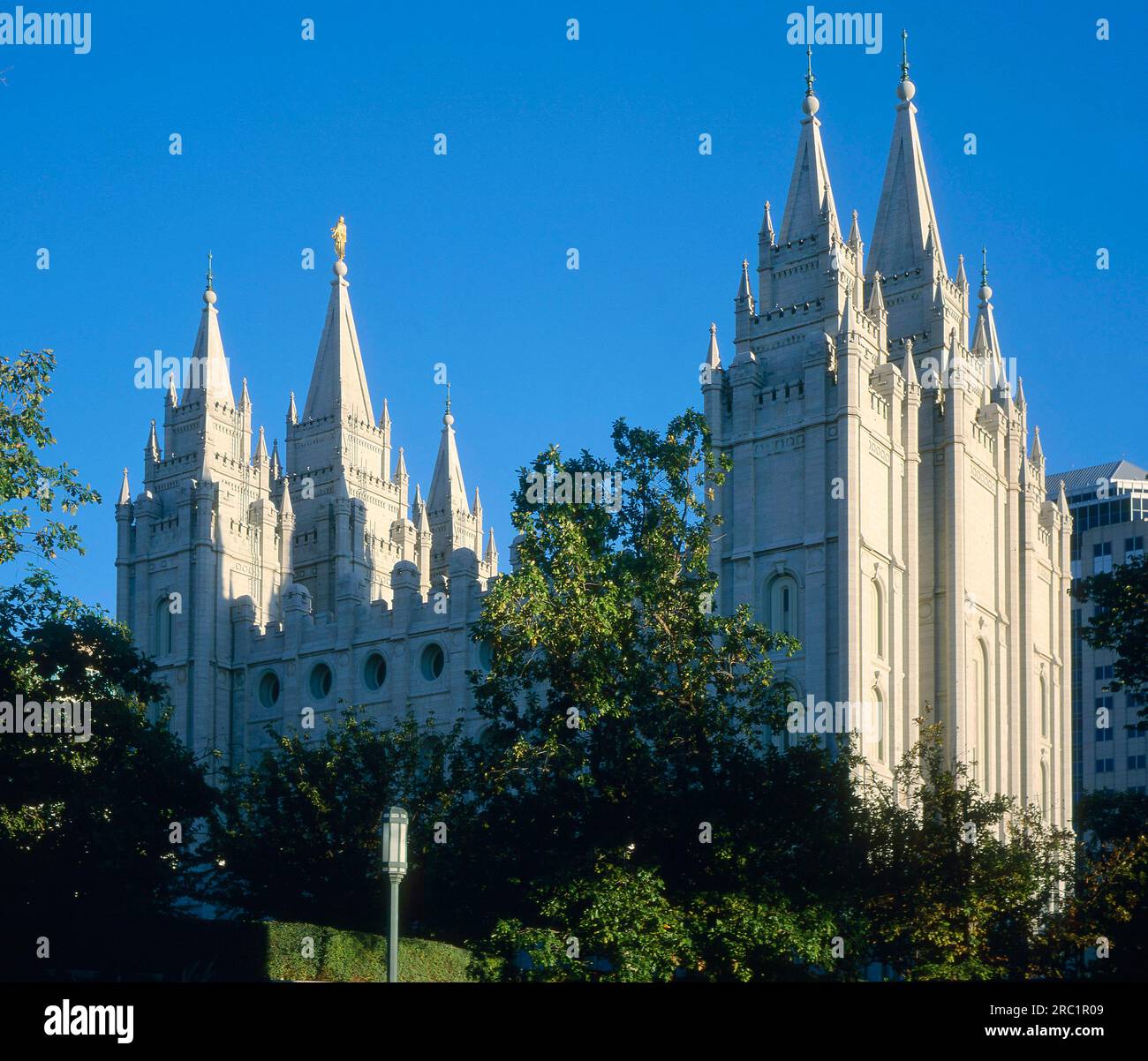 USA, UT, Salt Lake City, Tempel der Mormonen Stockfoto