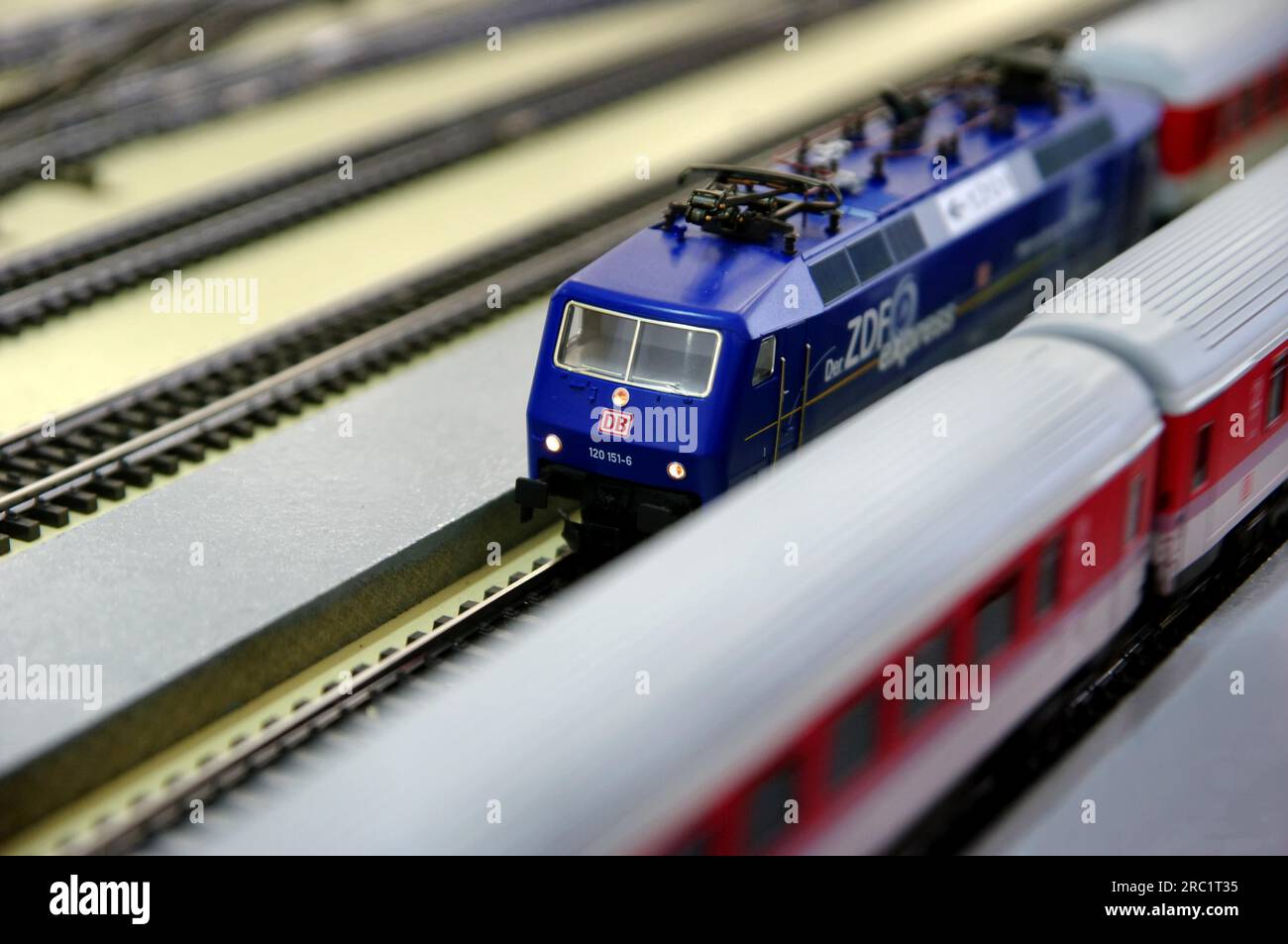 Modelleisenbahn, Eisenbahnmodellierung, Hobby Stockfoto