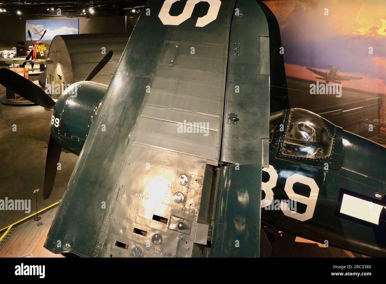 Goodyear FG-1D Corsair Flugzeugträger US Navy Kampfflugzeug Seattle Washington State USA Stockfoto