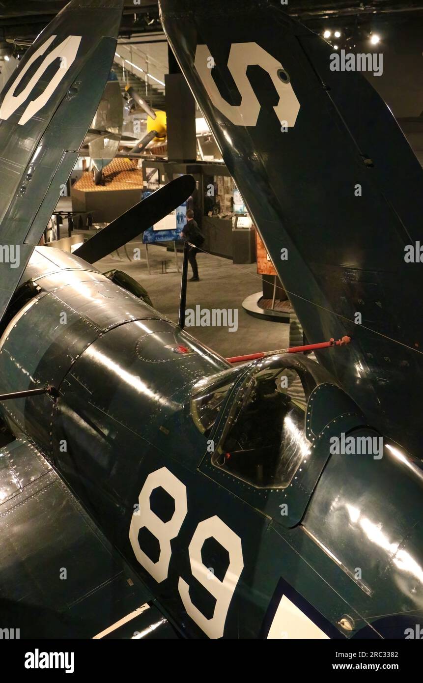 Goodyear FG-1D Corsair Flugzeugträger US Navy Kampfflugzeug Seattle Washington State USA Stockfoto