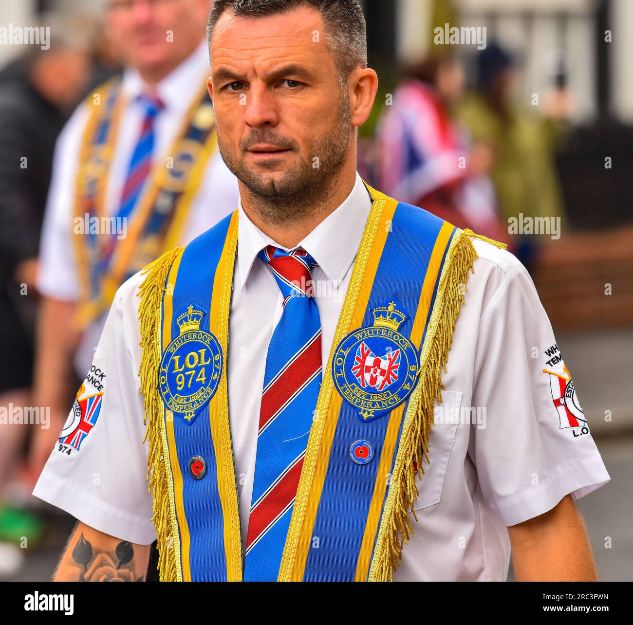 12. Juli Parade 2023, Lisburn Road, Belfast Stockfoto