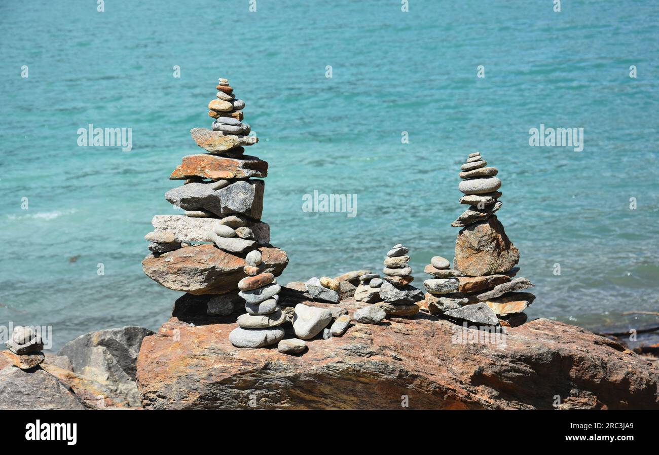 Feng Shui; Steine, Stockfoto