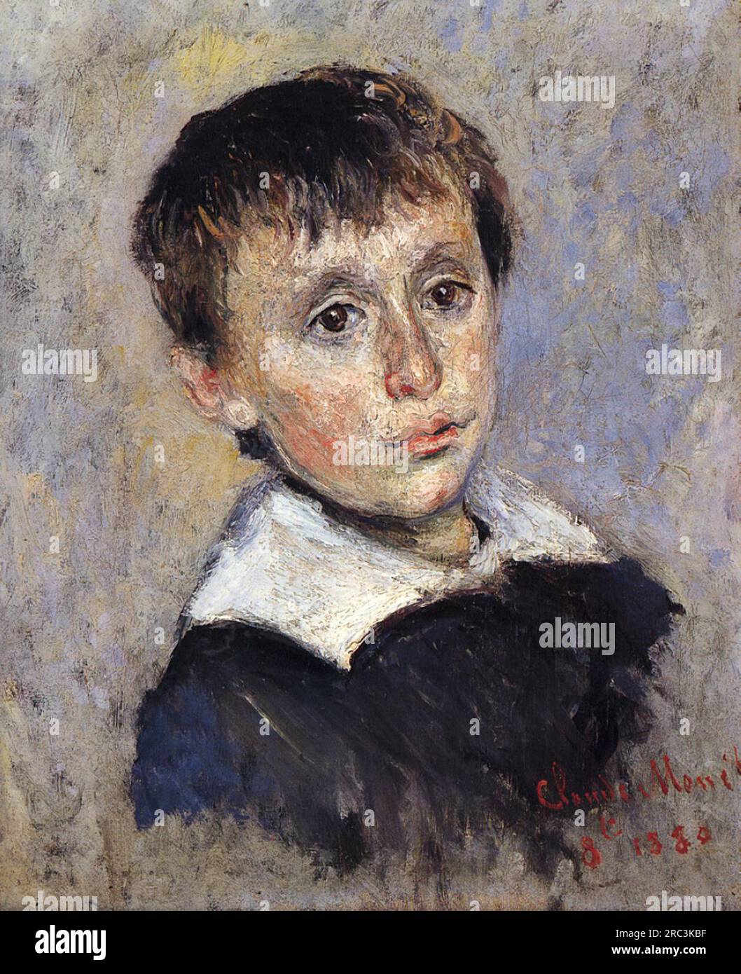 Portrait von Jean Monet 1880 von Claude Monet Stockfoto