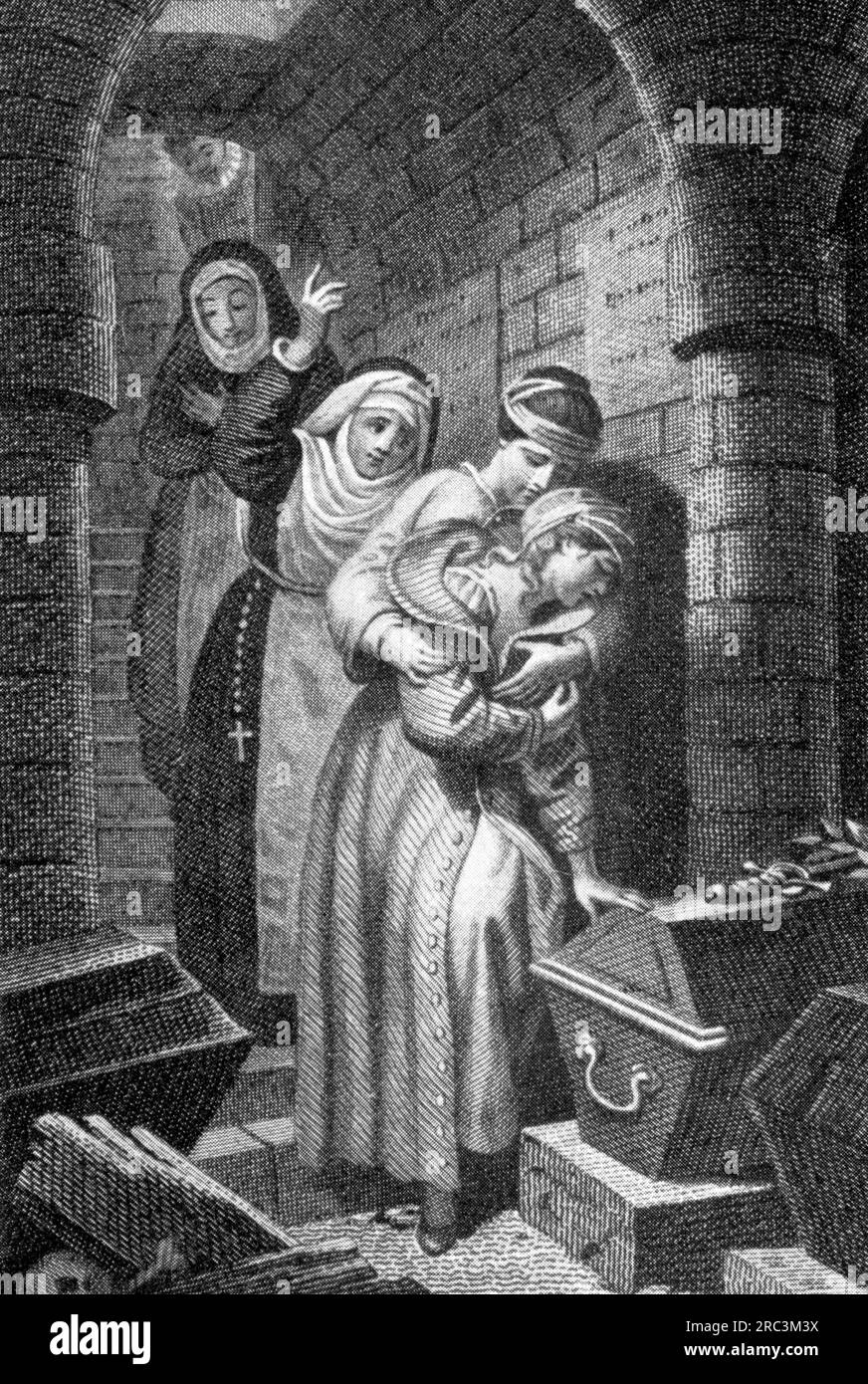 Theater / Theater, Theaterstück, 'Wallenstein's Death', von Friedrich Schiller (1759 - 1805), Produktionsdesign, KÜNSTLERURKUNDE MUSS NICHT GEKLÄRT WERDEN Stockfoto