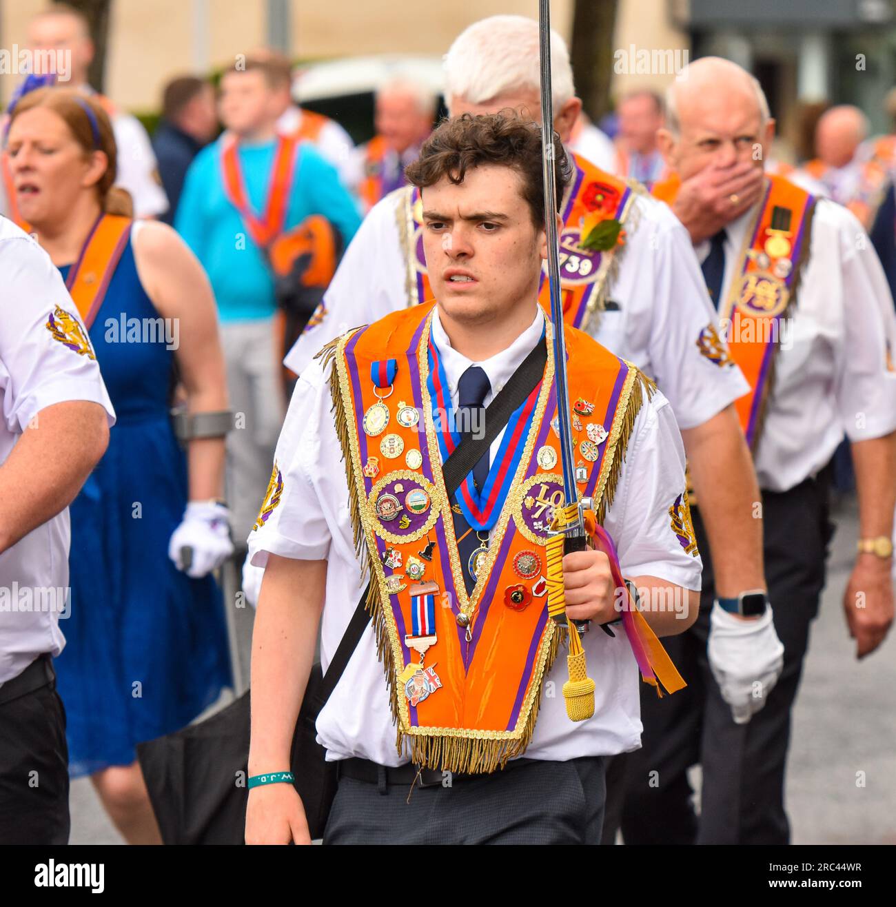 12. Juli Parade 2023, Lisburn Road, Belfast Stockfoto