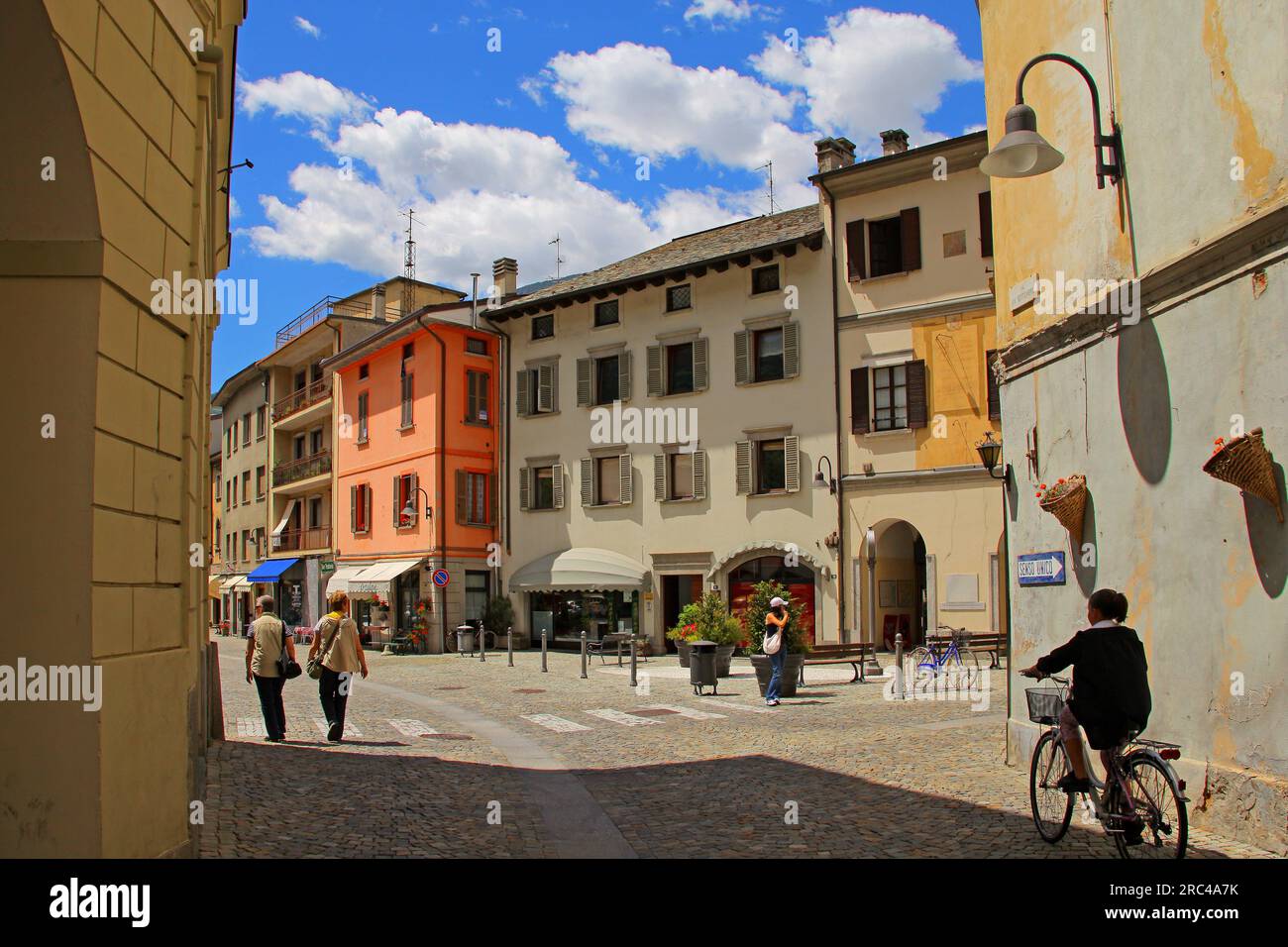 Tirano, Sondrio, Valtellina, Lombardei, Italien Stockfoto