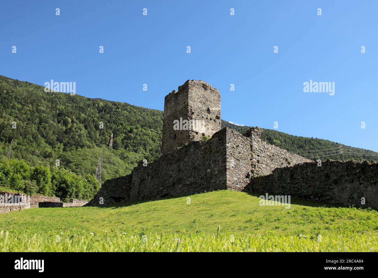 Tirano, Sondrio, Valtellina, Lombardei, Italien Stockfoto
