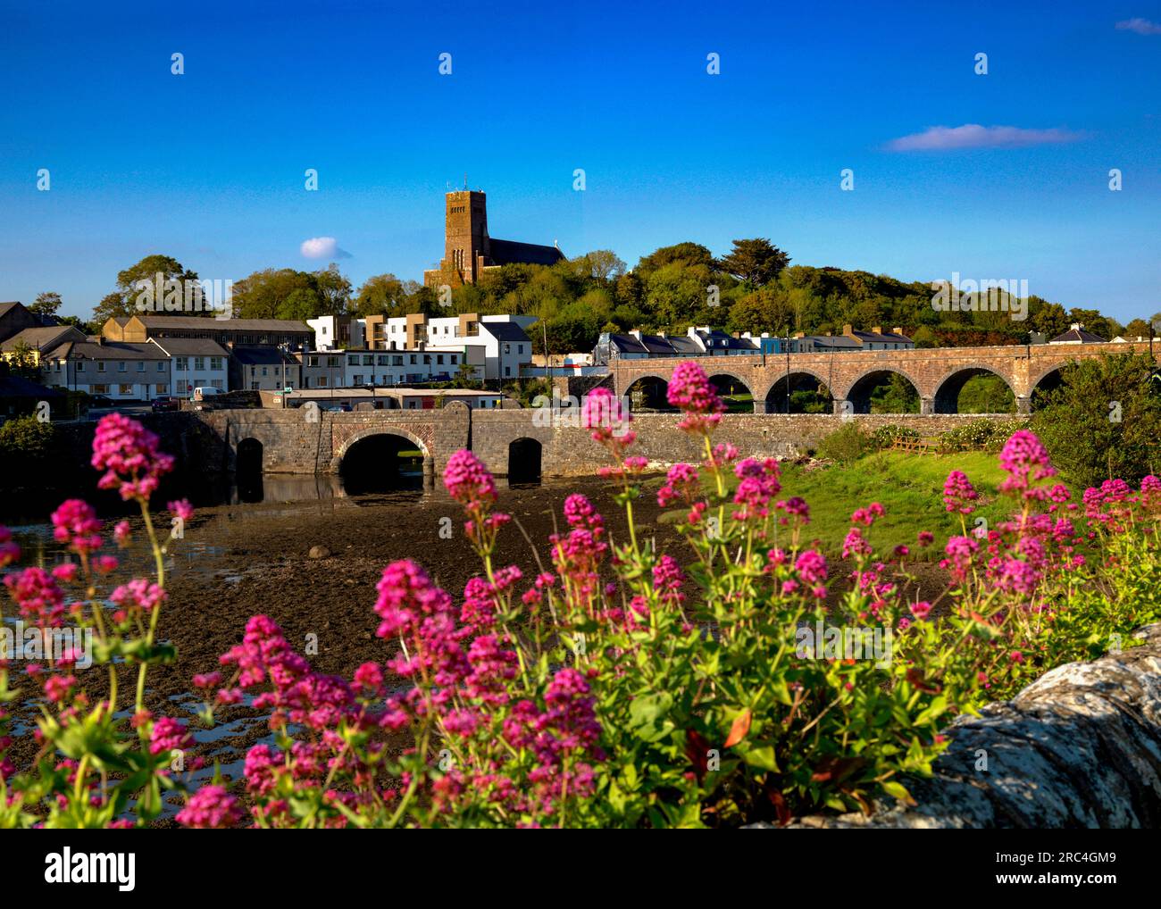 Brücken über den Black Oak River, Newport, Clew Bay, County Mayo, Irland Stockfoto