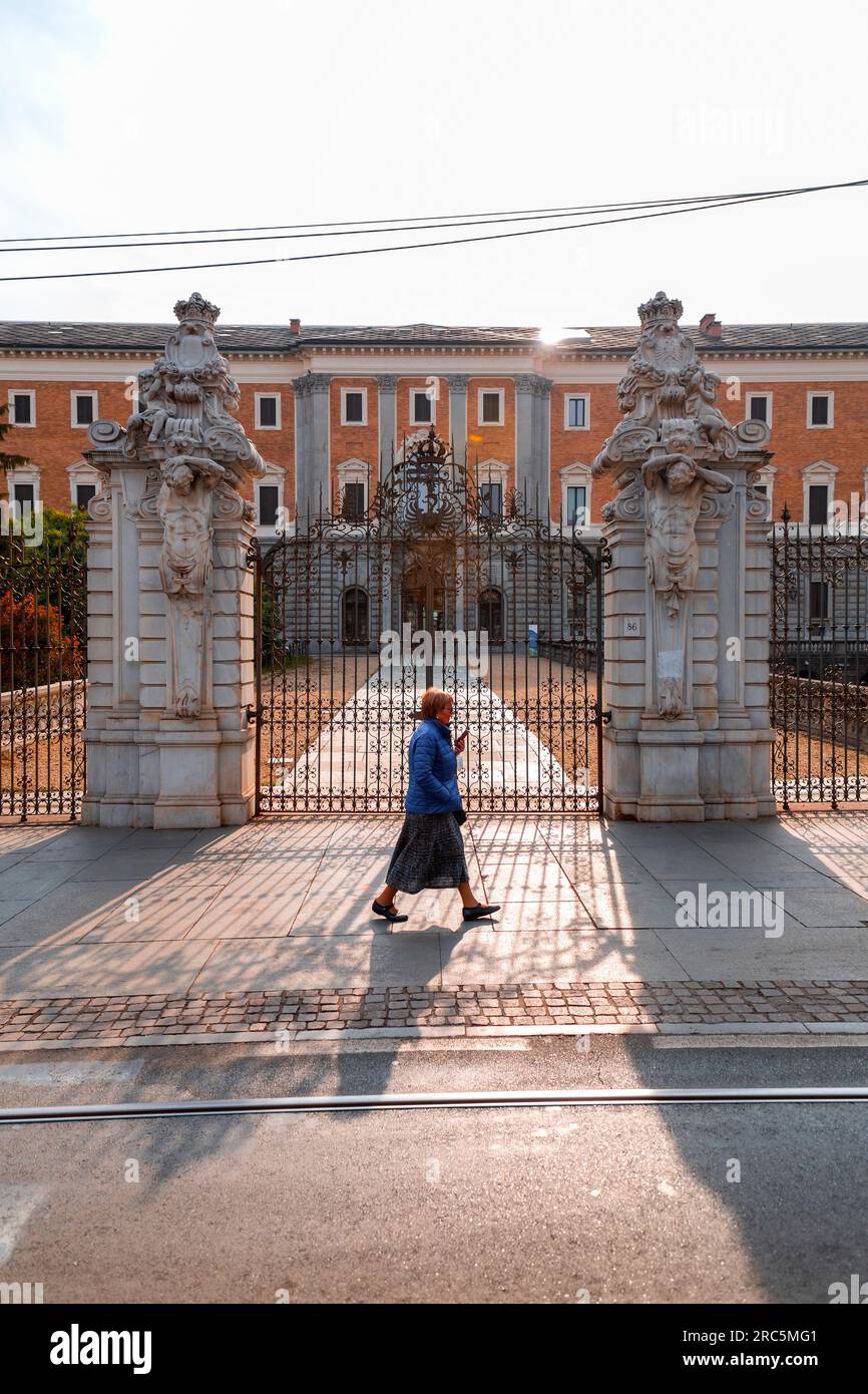 Turin, Italien - 27. März 2022: Der Museumskomplex der königlichen Museen von Turin ist eine Ode an italienische Kunst, Kultur und Geschichte von der Römerzeit bis zur Ära Stockfoto