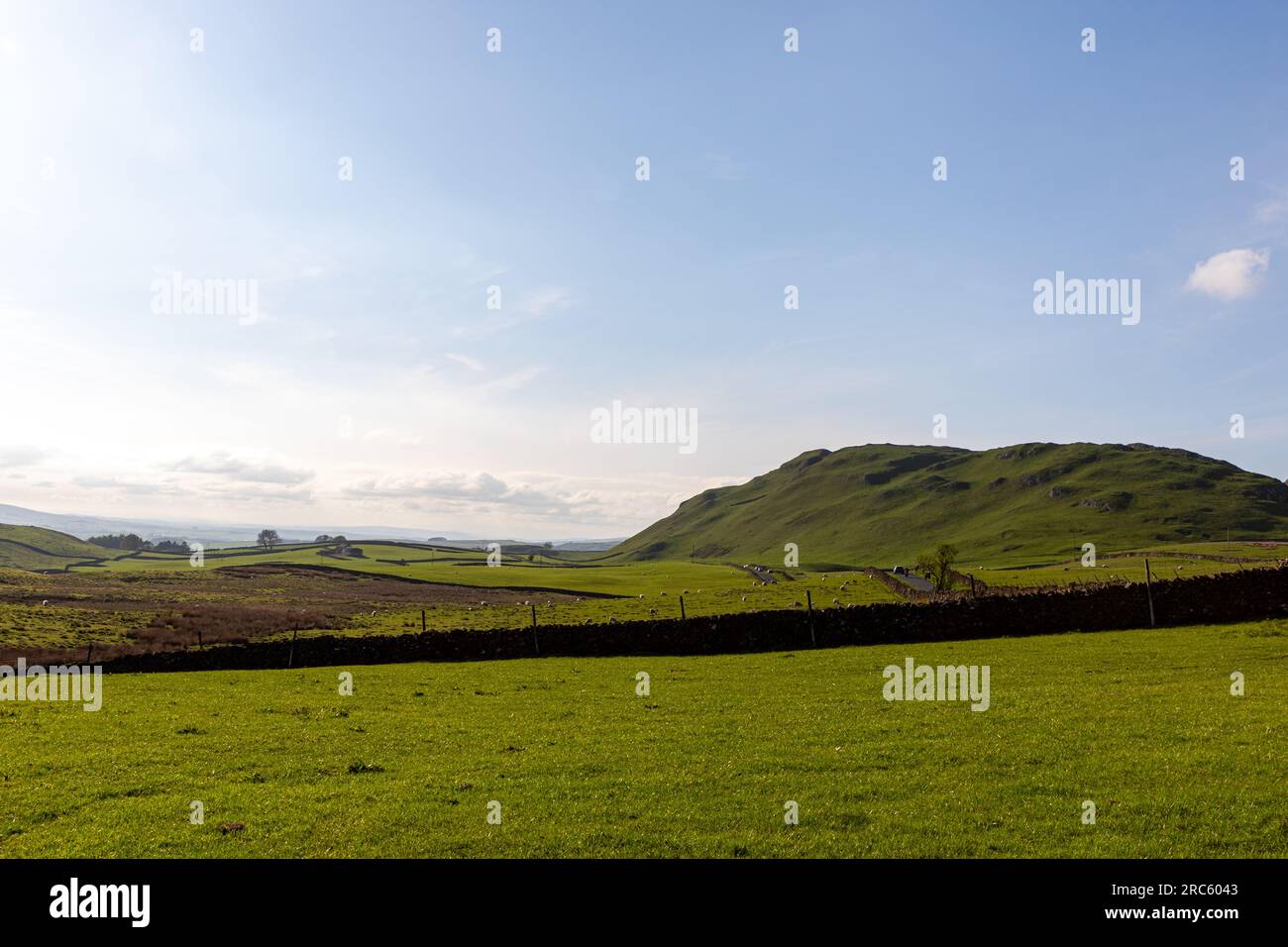 Fantastische Aufnahmen der Landschaft und des Wasserfalls, aufgenommen in North Yorkshire Stockfoto