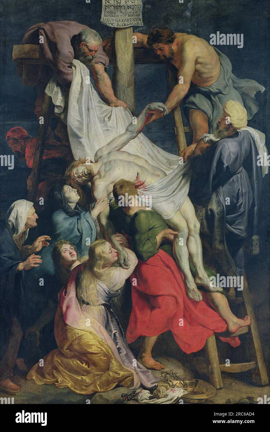 Abfahrt vom Kreuz 1617 von Peter Paul Rubens Stockfoto