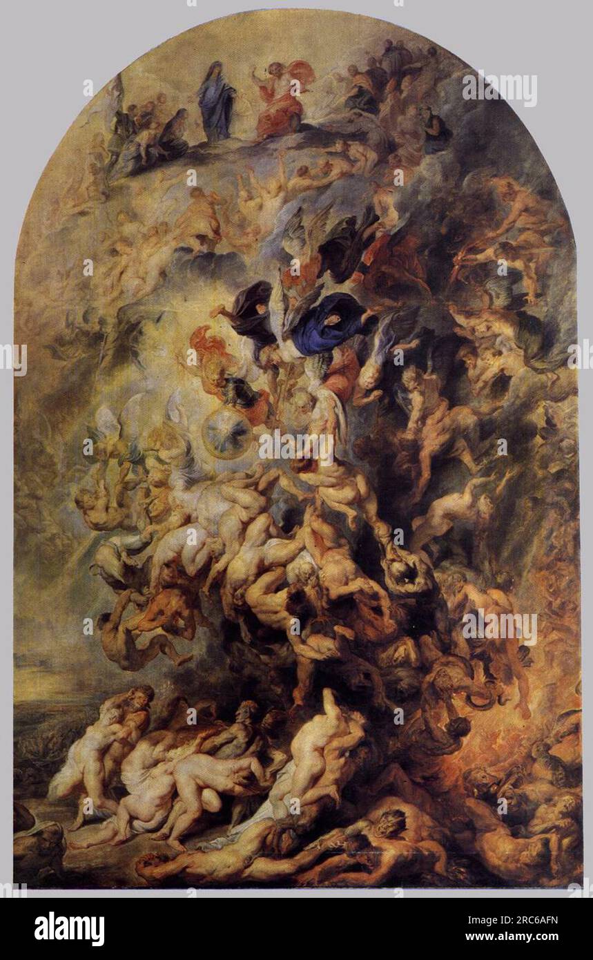 Kleines Letztes Urteil 1619 von Peter Paul Rubens Stockfoto