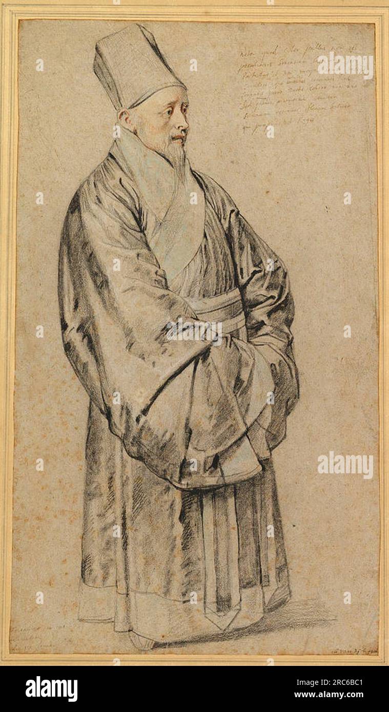 Porträt von Nicolas Trigault in chinesischem Kostüm von Peter Paul Rubens Stockfoto